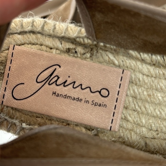 Anthropologie Gaimo Leather Slingback Espadrille Sandals Size 36(5.5) - Picture 11 of 15